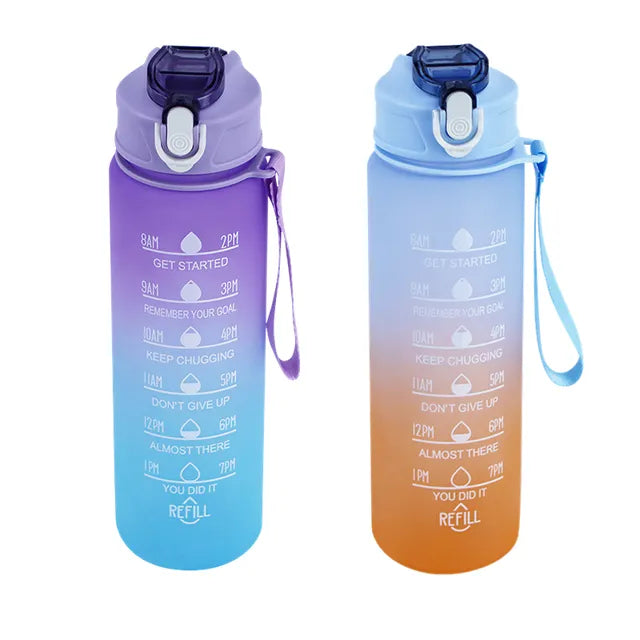 Motivational Sports Water Bottle - 900ML