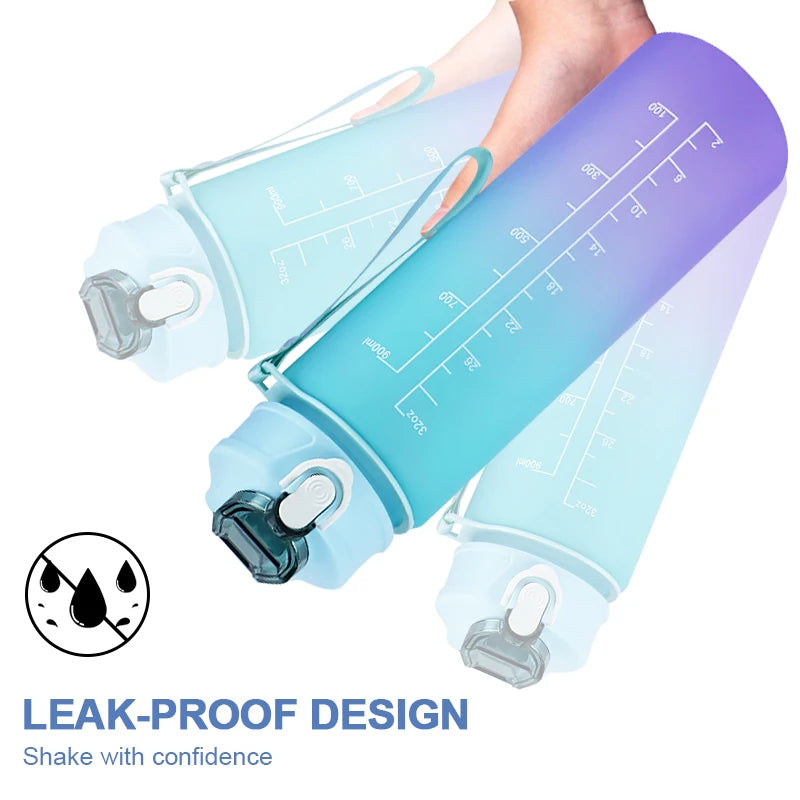 Motivational Sports Water Bottle - 900ML