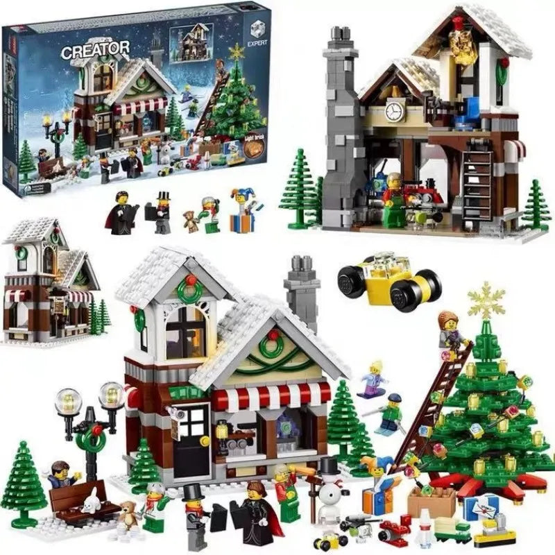 Winter Village Toy Shop Building Blocks